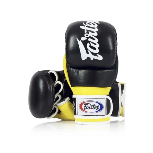 Fairtex Super Sparring MMA Gloves - Black/yellow
