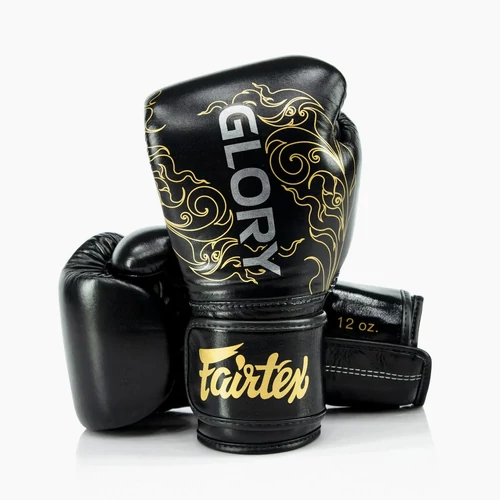 Fairtex X Glory Leather boxing gloves - Black 