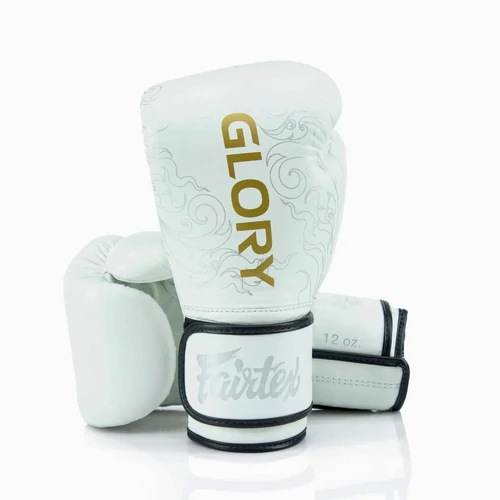 Fairtex X Glory Leather boxing gloves - White