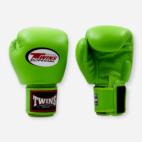 Twins Special BGVL3 Leather boxing gloves - Light green