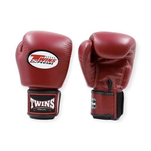 Twins Special BGVL3 Leather boxing gloves - Wine red