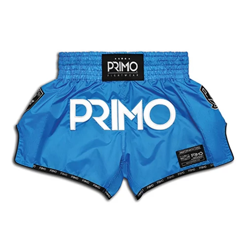 Primo Fightwear Super-Nylon Muay Thai Shorts - Blue Jay