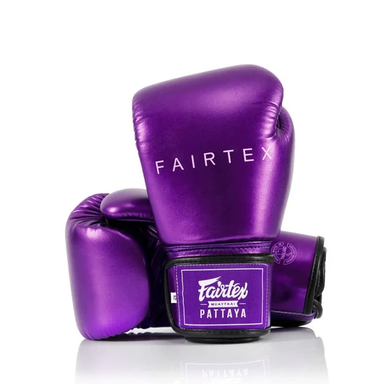 Fairtex BGV22 Leather boxing gloves - Metallic Purple