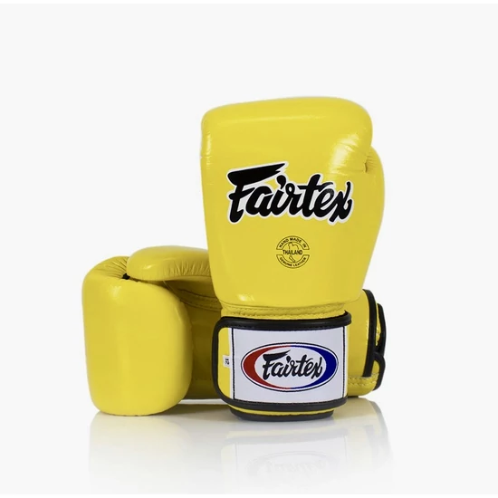 Fairtex BGV1 Leather boxing gloves - Yellow