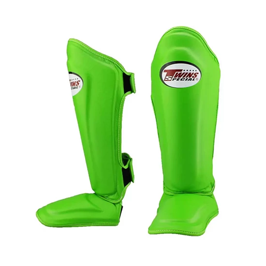 Twins Special SGL10 Leather Shinguards - Green